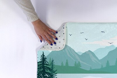 Tapis de bain Montagnes jelen