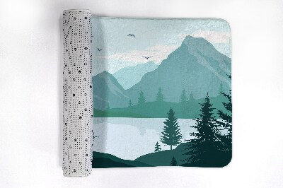 Tapis de bain Montagnes jelen