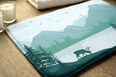 Tapis de bain Montagnes jelen
