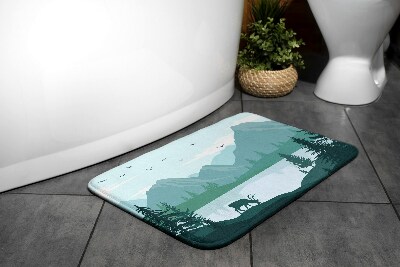 Tapis de bain Montagnes jelen