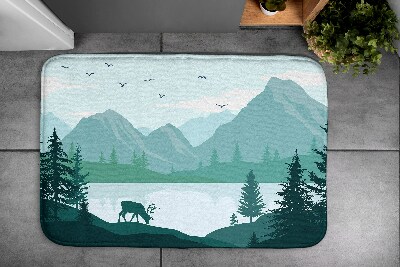Tapis de bain Montagnes jelen