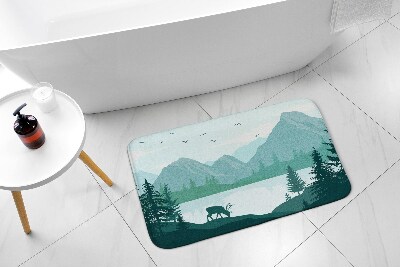 Tapis de bain Montagnes jelen