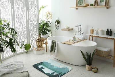 Tapis de bain Montagnes jelen