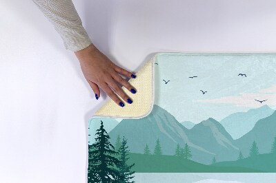 Tapis de bain Montagnes jelen