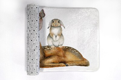 Tapis salle de bain Animaux de la forêt