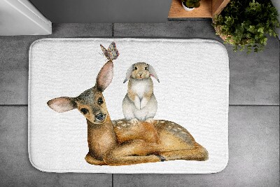 Tapis salle de bain Animaux de la forêt