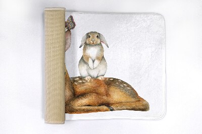 Tapis salle de bain Animaux de la forêt