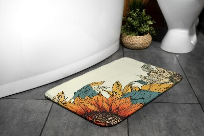 Tapis de salle de bain Fleur de tournesol
