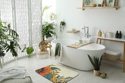 Tapis de salle de bain Fleur de tournesol