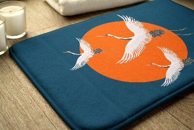 Tapis bain Grue japonaise