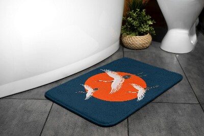 Tapis bain Grue japonaise