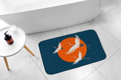 Tapis bain Grue japonaise