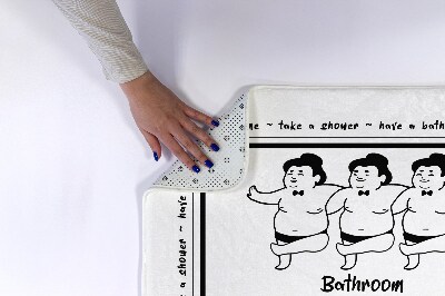 Tapis bain Lutteurs de sumo