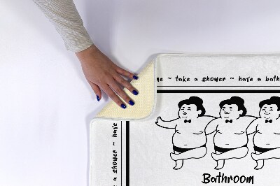 Tapis bain Lutteurs de sumo