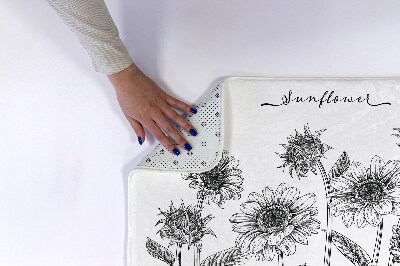 Tapis de bain Fleurs de tournesols