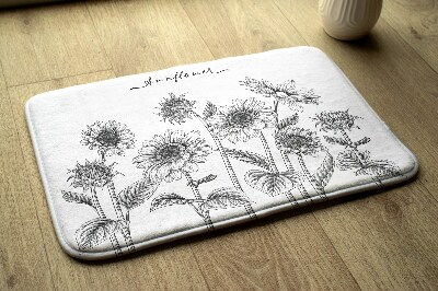 Tapis de bain Fleurs de tournesols