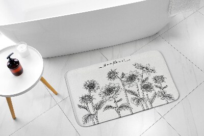 Tapis de bain Fleurs de tournesols