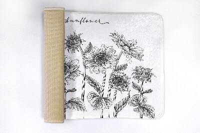 Tapis de bain Fleurs de tournesols