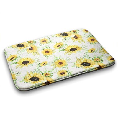 Tapis salle de bain Fleurs de tournesols