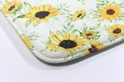 Tapis salle de bain Fleurs de tournesols