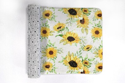 Tapis salle de bain Fleurs de tournesols