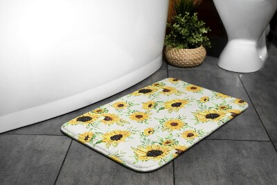 Tapis salle de bain Fleurs de tournesols