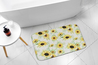 Tapis salle de bain Fleurs de tournesols