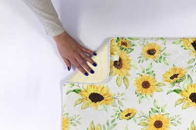Tapis salle de bain Fleurs de tournesols