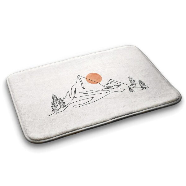 Tapis de salle de bain Vue sur la montagne