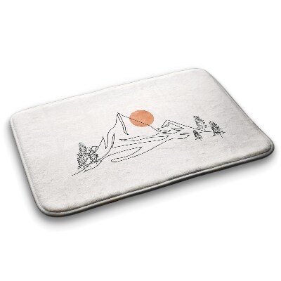 Tapis de salle de bain Vue sur la montagne