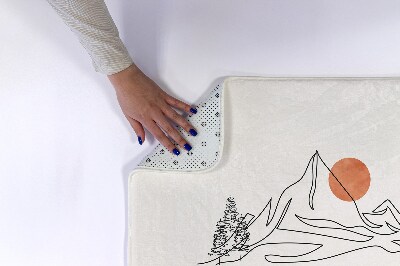 Tapis de salle de bain Vue sur la montagne