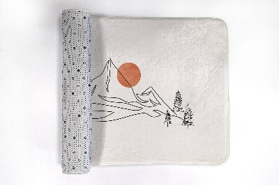Tapis de salle de bain Vue sur la montagne