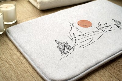 Tapis de salle de bain Vue sur la montagne