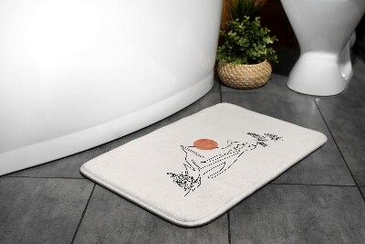 Tapis de salle de bain Vue sur la montagne