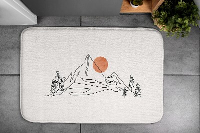 Tapis de salle de bain Vue sur la montagne