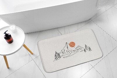Tapis de salle de bain Vue sur la montagne