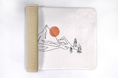 Tapis de salle de bain Vue sur la montagne