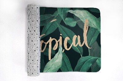 Tapis bain Feuilles tropicales