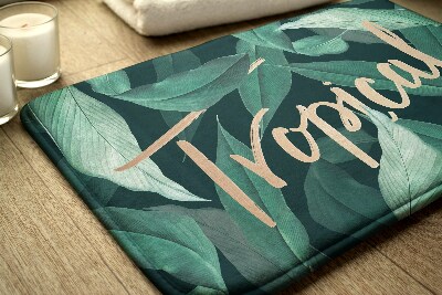 Tapis bain Feuilles tropicales