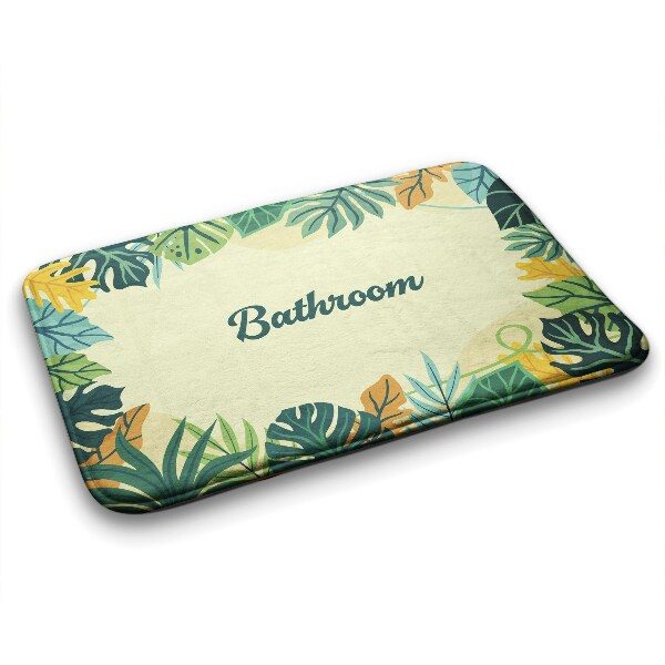 Tapis de bain Feuilles tropicales