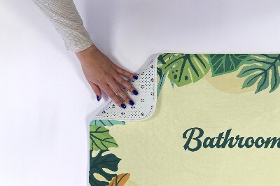 Tapis de bain Feuilles tropicales