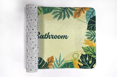 Tapis de bain Feuilles tropicales