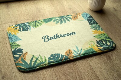 Tapis de bain Feuilles tropicales
