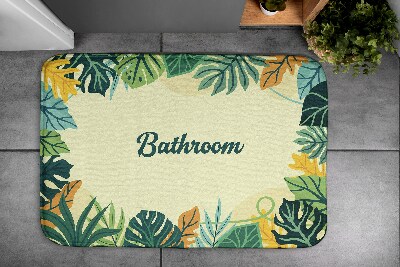 Tapis de bain Feuilles tropicales