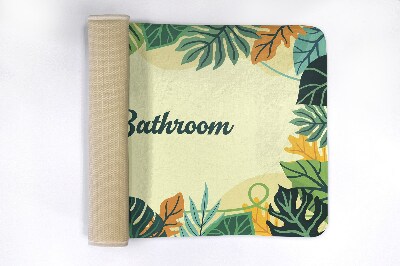 Tapis de bain Feuilles tropicales