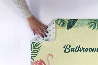 Tapis salle de bain Animaux tropicaux