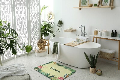 Tapis salle de bain Animaux tropicaux