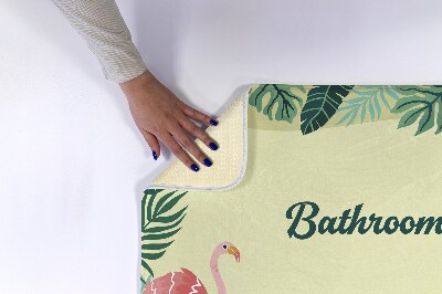 Tapis salle de bain Animaux tropicaux