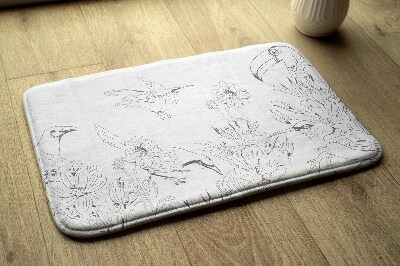 Tapis bain Lignes d'oiseaux