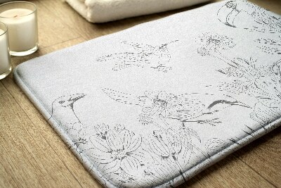 Tapis bain Lignes d'oiseaux